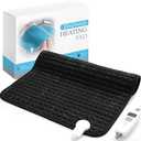 SameBed Electric Heating Pad for Back Pain Relief & Cramps - 6 Heat Settings, Auto Shut Off, Moist Heat Options, Portable Heated Pads for Neck/Shoulder Machine Washable Gift for Men Women,Black,20"x24" : Health & Household