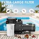 Seeutek 2.0 HP Pool Pump Above Ground and Inground,6900 GPH Powerful Self Primming Swimming Pool Pumps with Strainer Filter Basket,Upgraded 110V/220V Dual Voltage, 60HZ Silent Operation
