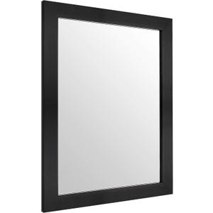 Ruomeng Rectangular Wall Mirror 16" x 20" for Bathroom, Bedroom, Entryway, Living Room, Black (20"L x 16"W)