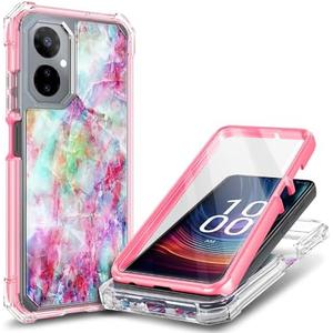 WDHD Full-Body Protective Case for Boost Celero 5G (2024) with [Built-in Screen Protector], Shockproof Rugged Bumper Cover Case (Fantasy)