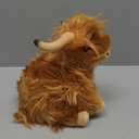Highland Cow Stuffed Animal Realistic Scottish Cow Plush Toy Soft Farm Animal Cattle Plushie Doll Present for Adults Kids Boys Girls