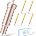 HQMaster Premium Fine Point Blade and Holder Kit Compatible with Explore 3/Air 2/Air/One/Maker 3/Maker Cutting Machine Replacement Blades for Glitter Vinyl, Cardstock, Faux Leather, Adhesive Foil