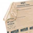 Mifflin-USA Flexible Clear Plastic Sheet (18x24 x 0.03 inch, 5 PK), PET is Similar to Plexiglass & Acrylic Yet Lightweight & Thin, Poster Frame Glass Replacement, General Household Use, Easy Cut