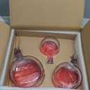 M MCIRCO 6 Pcs Glass Measuring Cups with Lids Set, 1-Cup, 2-Cup, 4-Cup Measuring Jugs with Handle, Nesting Liquid Measuring Cups for Kitchen