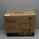 Vintage Wooden Record Player with Bluetooth 3-Speed Belt-Driven Turntable Built-in Speakers, Beginner Friendly Retro Phonograph for Home Decor, for Vinyl Enthusiasts (Walnut Finish)