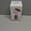 TOPMELON Salad Pod Mason Jar with Side Open, Portable Salad Container, Salad Jar with Dressing Cup, Suitable for Work, Outdoor, Travel (1PCS)