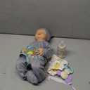 JIZHI Lifelike Reborn Baby Dolls - 17 Inch Realistic Newborn Baby Doll Real Life Realistic Baby Dolls Poseable Body Sleeping Baby Boy with Feeding Kit for Children 3+