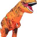 Inflatable Halloween Dinosaur Costume Adult Fancy Dinosaur Suit Blow up Trex Costume Full Body Dino Costume