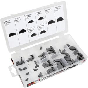Performance Tool W5343 80Pc Woodruff Key Assortment SAE, Grey