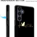 ZHEGAILIAN Compatible with Samsung Galaxy A16 Case,Non-Slip Soft TPU Bumper Shockproof Protective Case Compatible with Samsung Galaxy A16 6.7 inch for Women-Cat Heartbeat