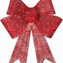 KYWYOYOU Christmas Decorations, Christmas Bow Decoration, Large Christmas Bows Outdoor, Christmas Bows Comes with Adhesive Backing