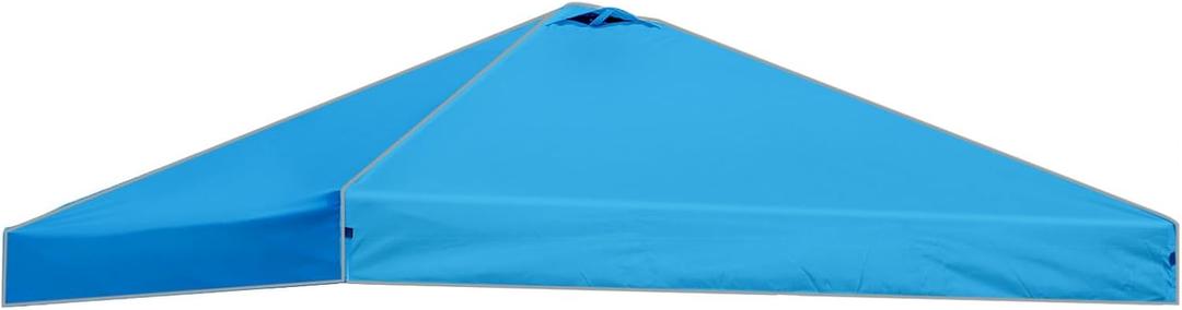 10x10 Straight Leg Pop up Canopy Replacement Top, Only 118x118 inches Air Vent Cover Fabric Without Tent Frame, Sky Blue