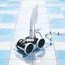 Upgrade Pool Pressure Side Sweeper: Professional Solution for Cleaning Your Swimming Pool (Four Wheels Better Than Three)