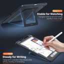TORRAS Ostand K1 Guardian for iPad Pro 13 inch Case 2025 M5 & 2024 M4, Ultra Stable Stand, Multiple Adjustable Viewing Angles, Slim Protective Kickstand iPad Pro 13 Case with Pencil Holder, Black