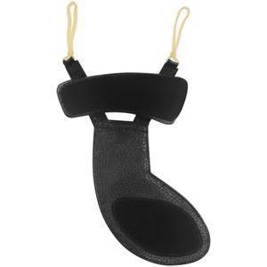 Parliky 2-in-1 Violin Shoulder Rest and Chin Pad Textured Leather Cushion for 1/8 to 1/16 Violin Comfortable Neck Support for Beginners and Professionals