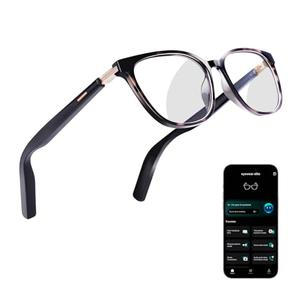 KWENRUN AI Smart Glasses for Men & Women – Powered by ChatGPT, Real-Time Translation, Bluetooth Glasses with Photochromic Lens, Music & Hands-Free Calling, UV & Blue Light Protection, Thin Temples factory sealed