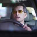 Clip on Polarized Night Vision Glasses Flip up Sunglasses to Wear Over Prescription Glasses for Night Driving 2 Pack