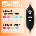 Heated Eye Mask  Warm Compress for Dry Eyes, USB Electric Heating Pad for Stye & Chalazion Eye Treatment, Eye Sleep Mask for Dark Circles and Puffiness Relief (Gray)