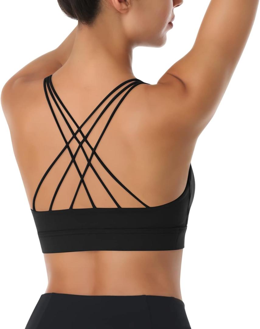 LEXISLOVE Womens Workout Shirts Sexy Open Back Activewear Workout Clothes Sports Yoga Tank Tops (Medium, Z-black)