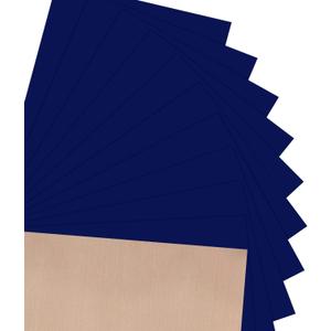 JANDJPACKAGING Blue HTV Vinyl for T-Shirts 12"x10" Heat Transfer Vinyl 10 Pack Iron on Vinyl (Navy Blue)