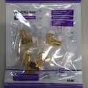 VCE 5-Pack 90 Degree Coaxial Connector, Right Angle F-Type RG6 Male to Female Adapter Gold Plated