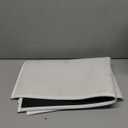 MontVoo Bath Mat,Chenille Absorbent Bathroom Mat Quick Dry Rubber Backed Bathroom Rugs Non Slip Washable Bath Mats,Ultra Thin Bathroom Rugs Fit Under Door,20"x32",White