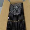 VTRIN 10 Tier Shoe Rack Tall Large Capacity 50 Pair Wide Shoe Organizer with Two Hooks Sturdy Metal Shoe Shelf for Entryway, Closet, Bedroom (Black)