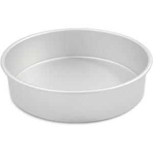 10 Inch Cake Pans, Aluminum Round Cake Baking Pans Tins For for birthday cake party cake, Non-Toxic, Only Handwasher.Silver(103 round Cake Pan)