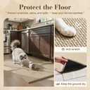 MontVoo Kitchen Rugs Mat Non Slip Washable,Absorbent Kitchen Floor Mat,Rubber Backing Braided Kitchen Mat,Easy to Clean and Maintain Kitchen Mats for Floor(Beige,17"x28")