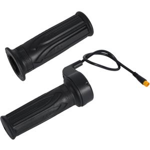 2pcs 20X Full Twist Throttle Grip for Ebike, 12V-72V Twist Electric Bike Throttle with 3 Pin Waterproof Connection for Electric Bicycles Scooter Motorcycles Conversion