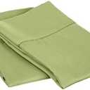 Size 39*35.5 Pillowcases Set of 2, Ultra Soft 1500-TC Heavy Egyptian Cotton Easy Care Pillowcase, Sage Green Color, Solid Style