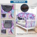 Bed Tent,Portable Privacy Sleeping Bed Canopy,Blackout 90% Drapes for Kids and Adult,Indoor Space Tent with Breathable Large Mesh Windows (Tw", Unicorn)