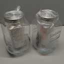 Eleganttime 1 Gallon Glass Drink Dispensers for Parties,2 Pack Beverage Dispenser with Fruit Infuser,Laundry Detergent Dispenser Punch Bowls Water Juice dispensers with Easy Flow Spigot for Outdoor