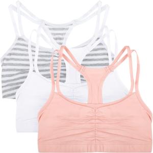 Fruit of the Loom Women's Spaghetti Strap Cotton Sports Bra - All-Day Comfort & Easy Movement - Fashion Colors (34)