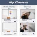 100 PCS Double Sided Tape, Heavy DutyMounting Tape,Round Strips Dots, Adhesvie Tape,Super-Sticky Pad for Wall,Door and More(Black,Diameter 30mm)