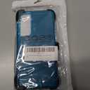 for Samsung S25 Edge Case with HD Tempered Glass Screen Protector, for Galaxy S25 Edge Heavy Duty Phone Case (with Belt Clip-Lake Blue)