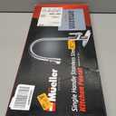 Mueller Single Handle Stainless Steel Kitchen Sink Faucet, High Arc, Single Lever, Pull-Out Sprayer Head, Stream Flow, Powerful Spray Kitchen Sink, with Deck Plate Brushed Nickel Finish