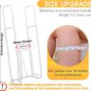 Upgraded Extra-Large Compression Sock Aid Device - Sock Aids for Compression Stocking - Helper Device for Putting on Hosiery - 14 in or More - 2024 Design (White)