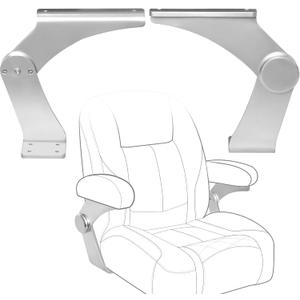Aluminum Boat Pivot Flip-Up Armrest Set Provides 80º Rotation of Armrest Boat Flip-Up Seat Hinge, Sold in Pairs, Left & Right