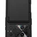 for iPhone 17 Pro Case Wallet，2 Privacy Screen Protectors, Card Holder (4-5 Cards), Slide Camera Cover, Military Grade Drop Prortection, Heavy Duty Men Women Phone Case for iPhone 17 Pro, Black