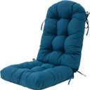 Outdoor Rocking Chair Cushion for Adirondack Chair, High Back Patio Outdoor Seat Chair Cushion 49x19in,Peacock Blue, 1piece/1pack