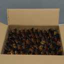 Supernal 60 Pack Gold Silverware, Rolled, Pre Wrapped with Black Napkins, Heavy Duty Plastic Cutlery, Forks and Spoons