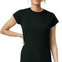 Gildan Womens Softstyle Cotton T-Shirt, Style G64000l, Multipack (Black, M)