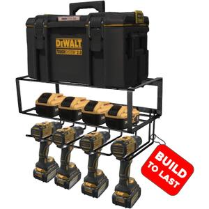 Power Tool Organizer, 120LB Bearing Assemble-free Wall Mount Cordless Drill Holder Utility Racks Storage For Dewalt Milwaukee Christmas Fathers Gifts Husband Garage Workshop On Clearance