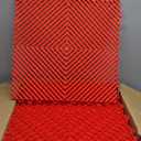 24 Pack 16"x16" Interlocking Garage Floor Tiles - Drainage Mats, Non-Slip, Heavy-Duty, Easy Install for Garage, Car Wash, Basement(Red)