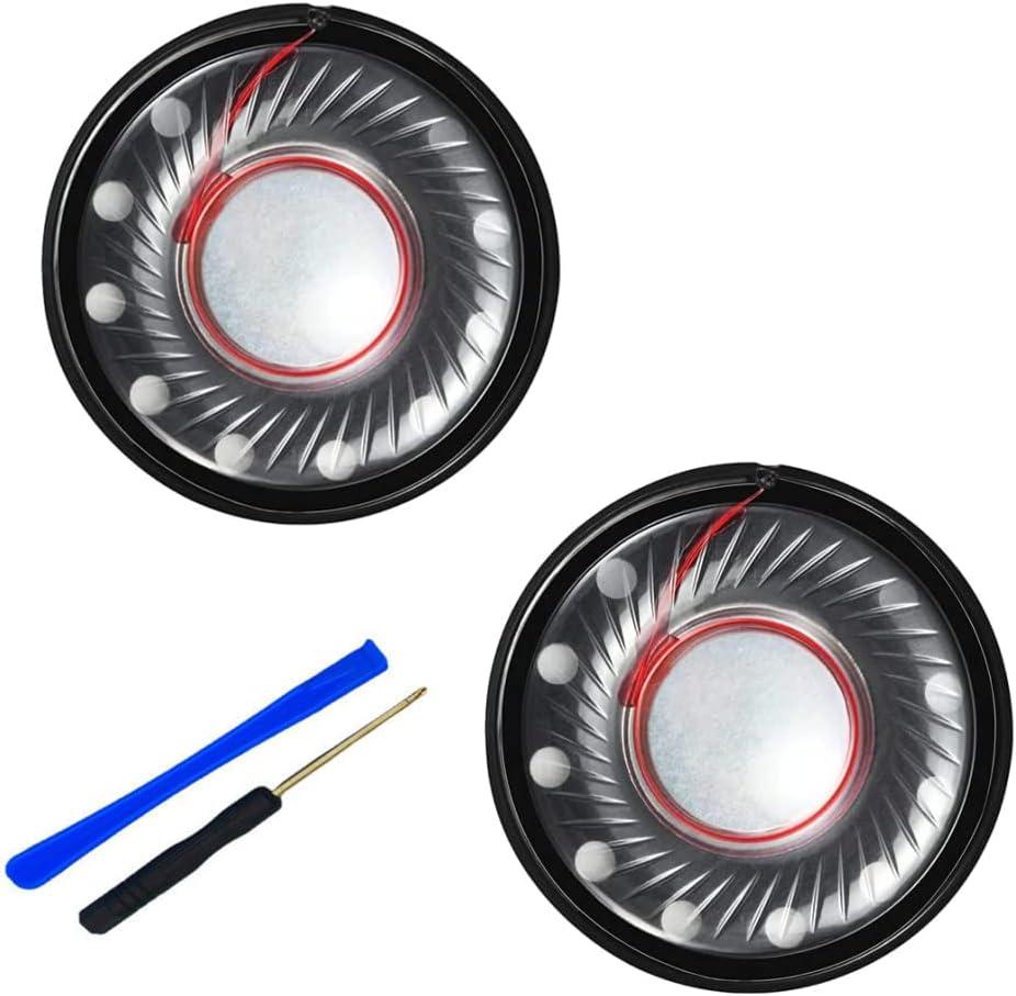 Headphone Speaker Driver 40mm 32ohm for Beats Studio3, Studio2, Studio Pro, WH-1000XM4, WH-1000XM3, QC35 QC25 QC15 QC2 Headset Replacement Speaker Parts - 2 Pack