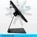Desktop Anti-Theft Security Kiosk POS Stand Holder Enclosure for 10.2" 20212020 2019 iPad 7th 8th 9th Gen, Flip & 360 Swivel Design