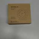 AYRELY 4.5" Analog Alarm Clock,Small Retro Desk Clock Battery Operated,Slient Metal Table Clock with Light for Living Room Decor,Bedroom,Bedside,Shelf