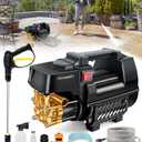 Pircaath Electric Pressure Washer, 2175 PSI High Power Pressure Washer, Corded Car Wash Machine with Adjustable Nozzle, 2.1 GPM Water Pressure Washer Gun, High Pressure Cleaner for Car, Home Cleaning