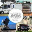 Nema 14-50 Outlet with Square Wall Plate, 50 Amp 125/250 Volt Receptacle, Flush Mounting Receptacle for RV Oven Range and Stove Outlet, 3-Pole 4-Wire, Nema 14-50r Receptacle with Plate